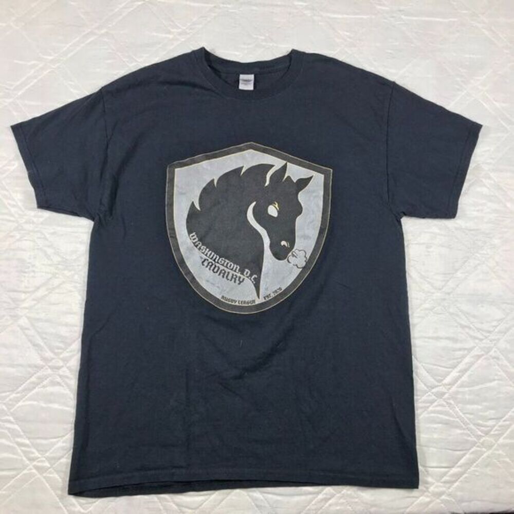 Washington D. C. Cavalry Rugby League black T shirt Large